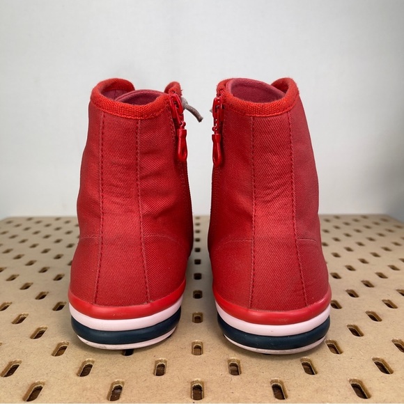Camper Women’s Hoops Red Ankle Zip Sneaker Bootie Size US 9/ EU 40 - Picture 4 of 10